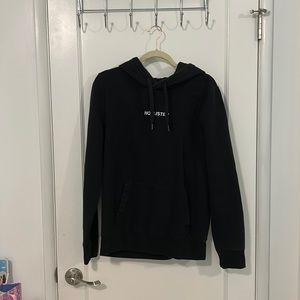 Hollister Black Logo Hoodie Size Medium